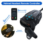 54W Motorcycle Dual Port USB Charger with Bluetooth Remote