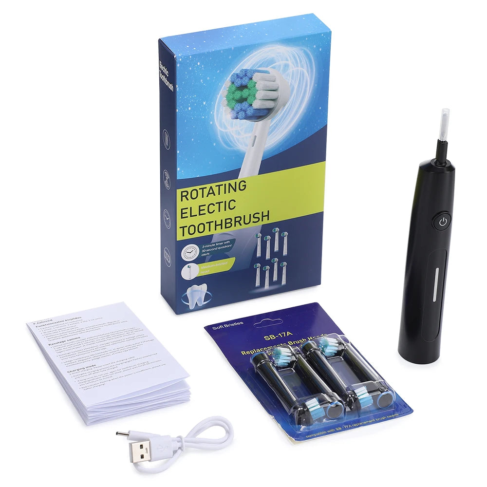 3D Rotating Electric Toothbrush for Adults with 5 Cleaning Modes - 12