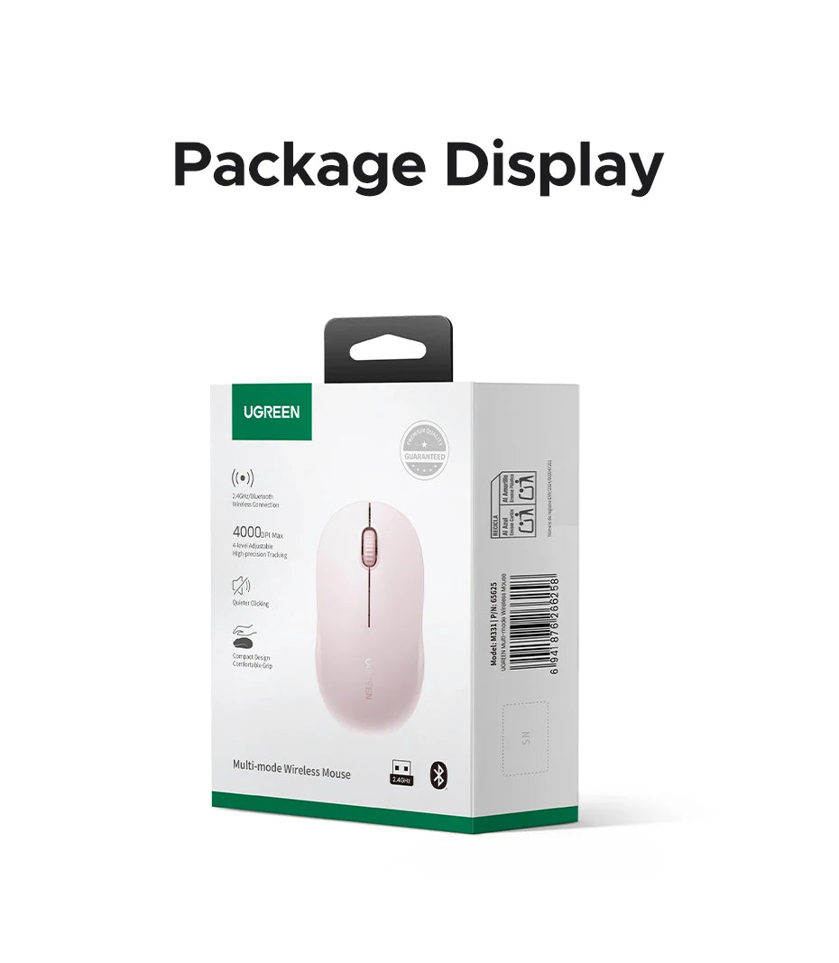 Dual-Mode Bluetooth and 2.4G Wireless Ergonomic Mouse - 25