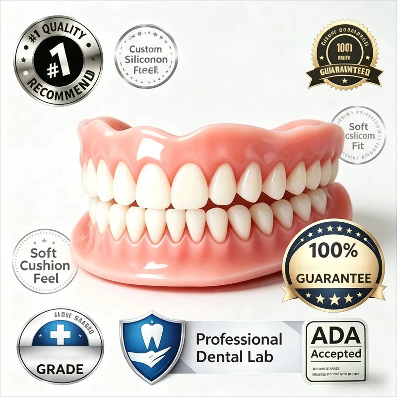 Comfort Denture Adhesive Support for Missing Teeth