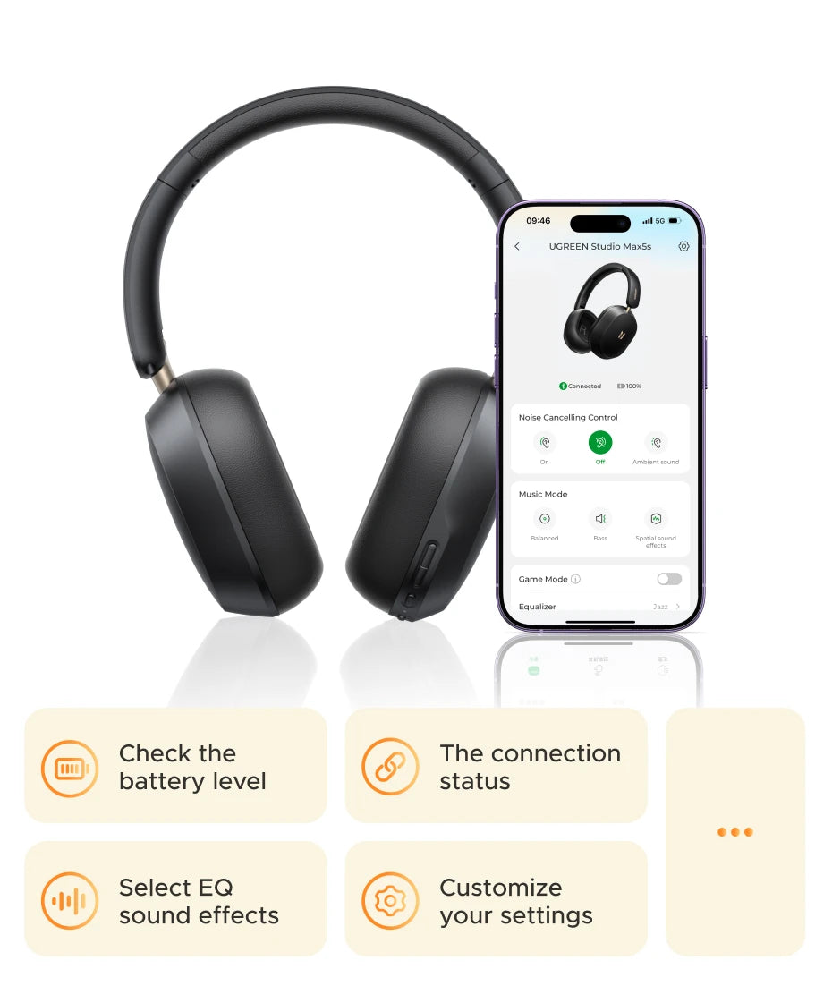 Wireless Noise-Canceling Over-Ear Headphones