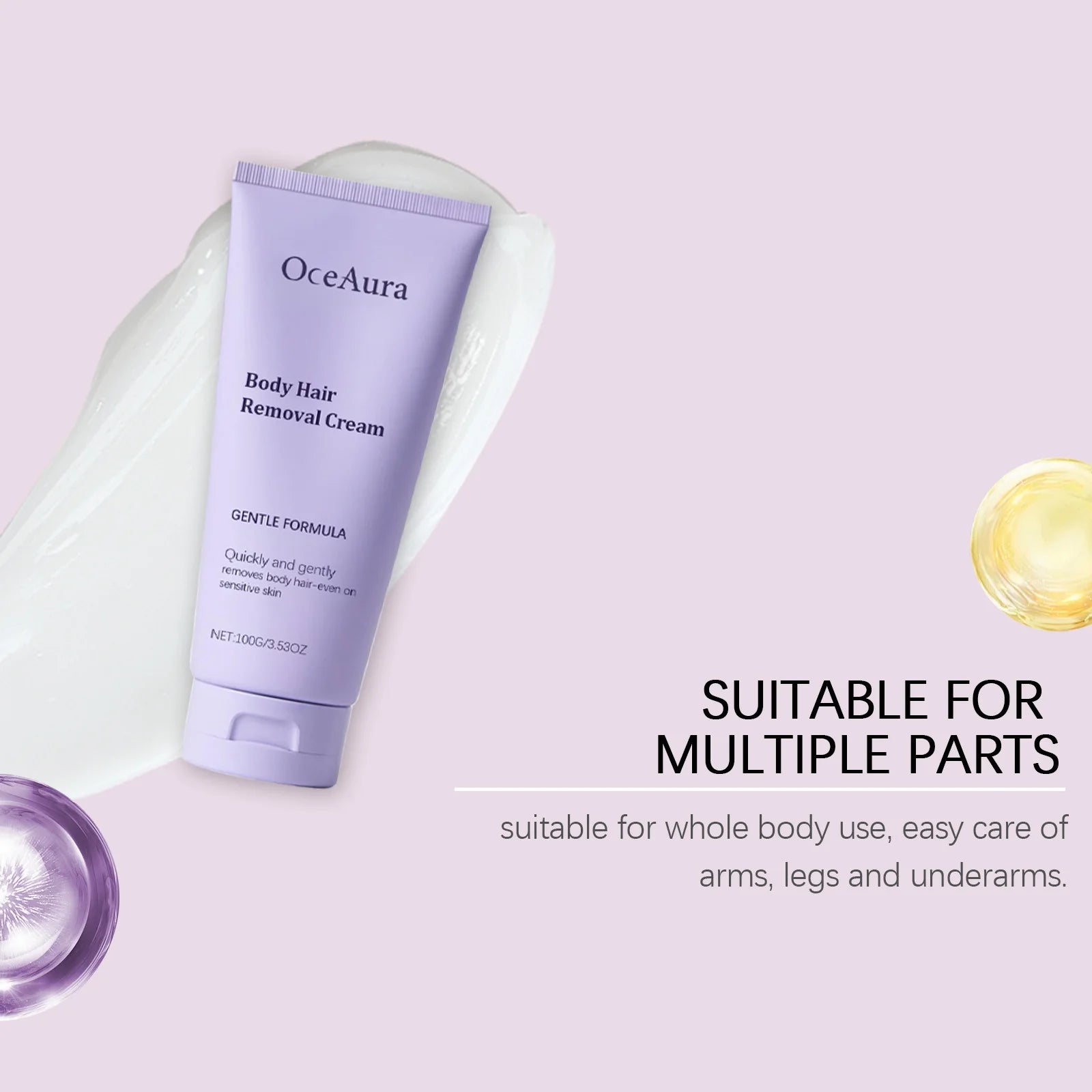 Painless Body Hair Removal Cream for Legs and Underarms - 9