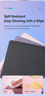 Waterproof PU Leather Desk Mouse Pad for Office and Gaming