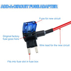 10pcs Car Fuse Holder Circuit Tap Adapter Micro Mini Standard Size