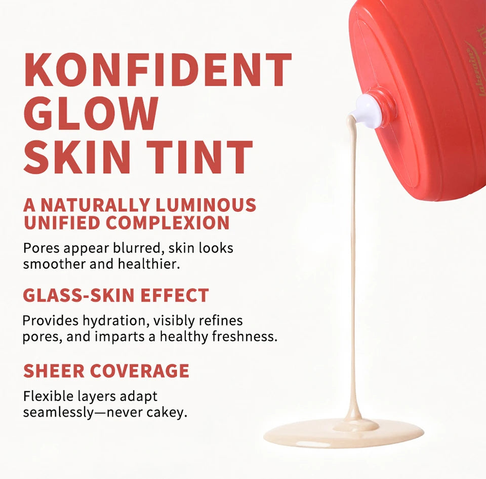 Hydrating Glow Skin Tint Foundation for Radiant Complexion - 10