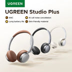 Active Noise Cancelling Wireless Bluetooth Over-Ear Headphones