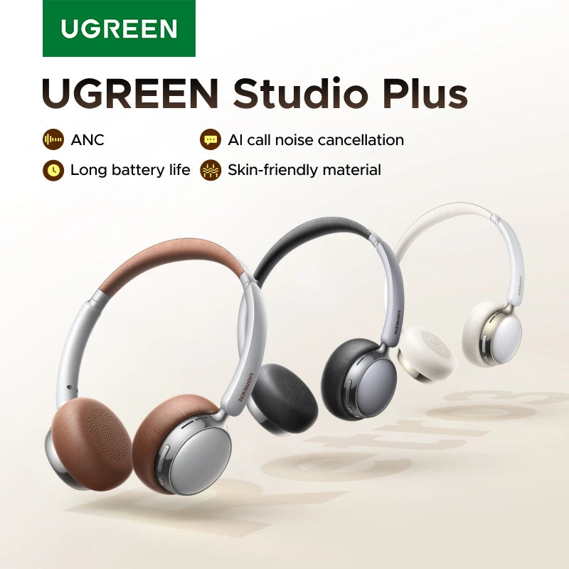 Active Noise Cancelling Wireless Bluetooth Over-Ear Headphones