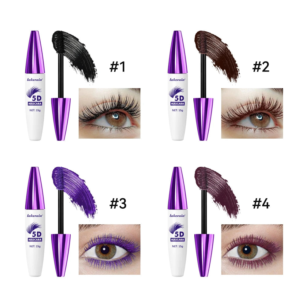 5D Waterproof Lengthening and Volumizing Eyelash Mascara - 6