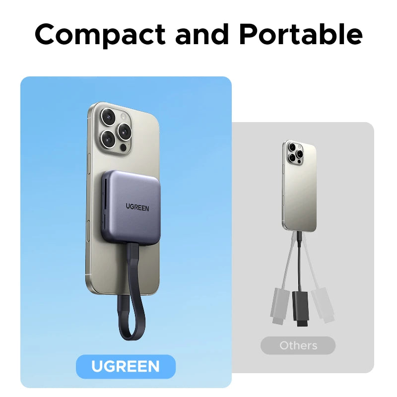 Magnetic USB-C SD and TF Memory Card Reader - 6
