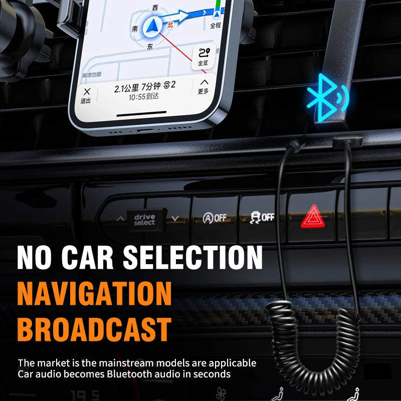 Bluetooth 5.0 USB to 3.5mm Aux Audio Receiver Transmitter Car Kit