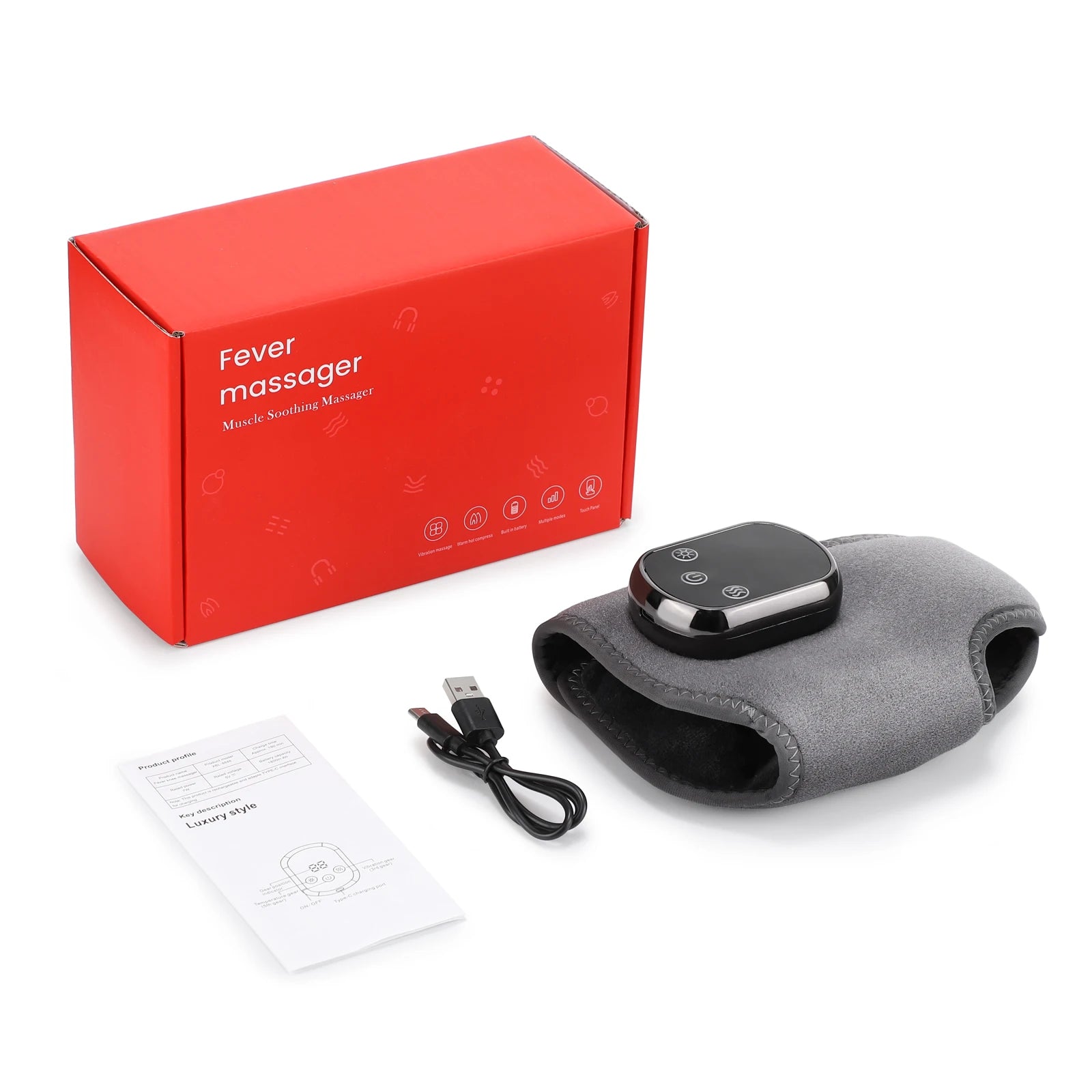 Adjustable Heated Ankle Massager with Vibration - 14