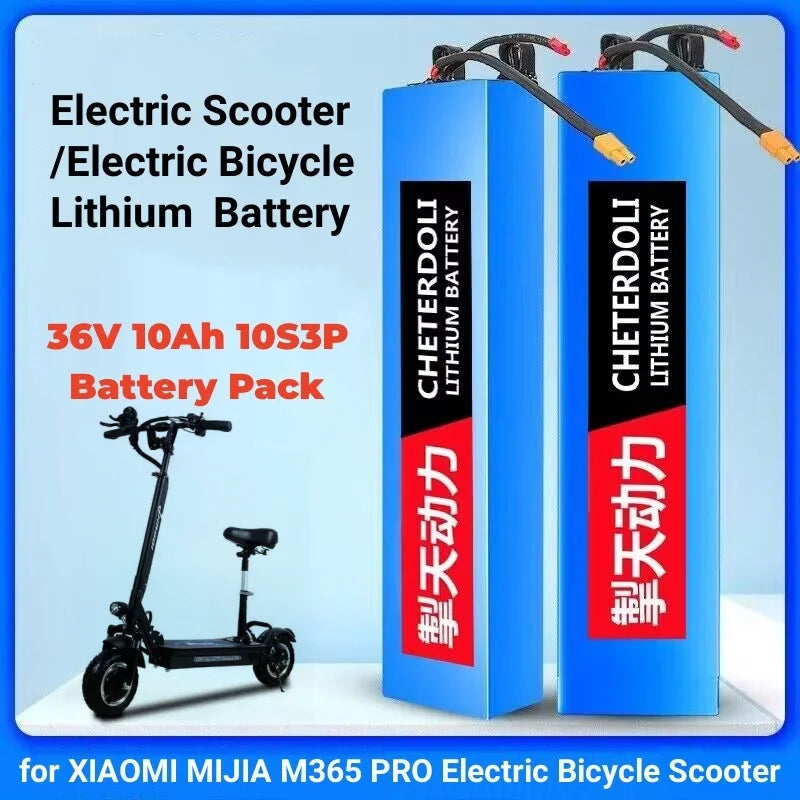 36V 10Ah Lithium Battery Pack for Electric Scooters and E-Bikes