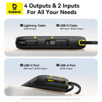 22.5W Fast Charging Power Bank with Built-in Cables