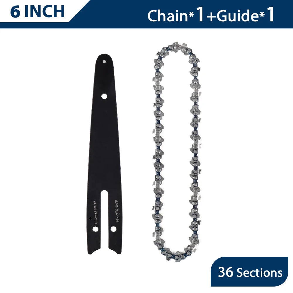 Replacement Chainsaw Chain and Guide Bar for Portable Electric Saws