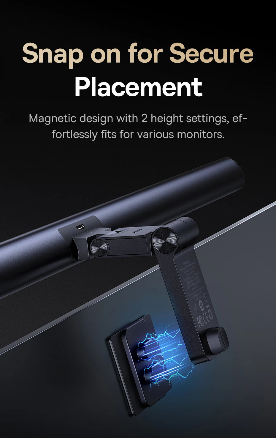 Magnetic Computer Screen Light for Monitor Desk Reading - 15
