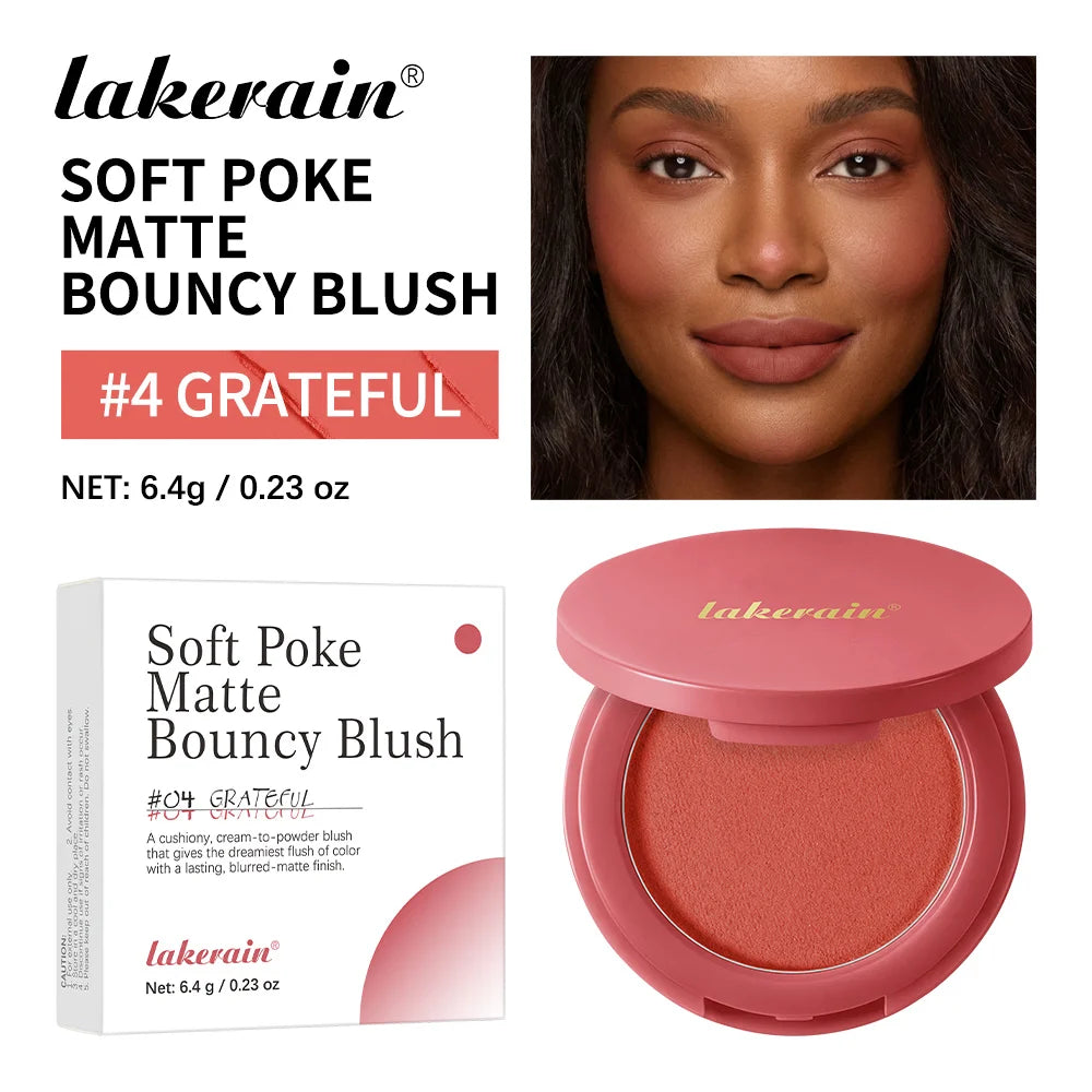Matte Cream-to-Powder Bouncy Blush for Natural Flush
