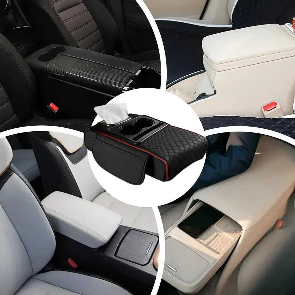 Universal Car Center Console Organizer and Armrest Cushion