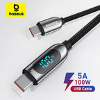 100W USB-C Fast Charging Cable with Digital Power Display