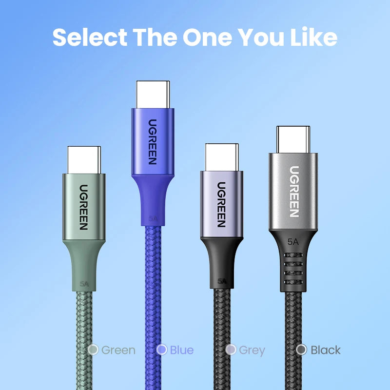 100W USB-C to USB-C Fast Charging and Data Cable