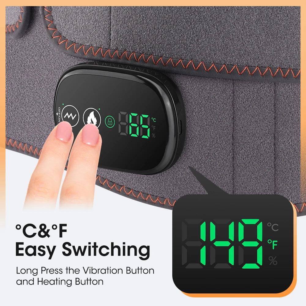 Cordless Heated Waist Massage Belt with Vibration