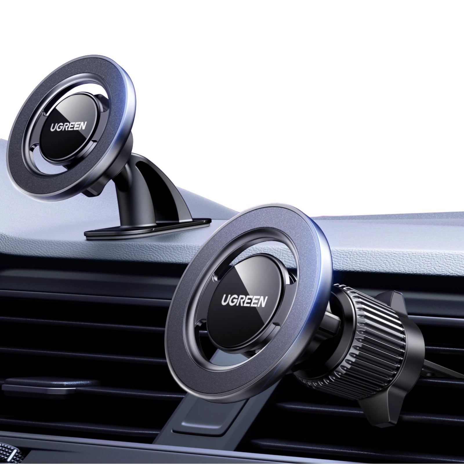Magnetic Car Phone Mount for Dashboard and Air Vent - 1