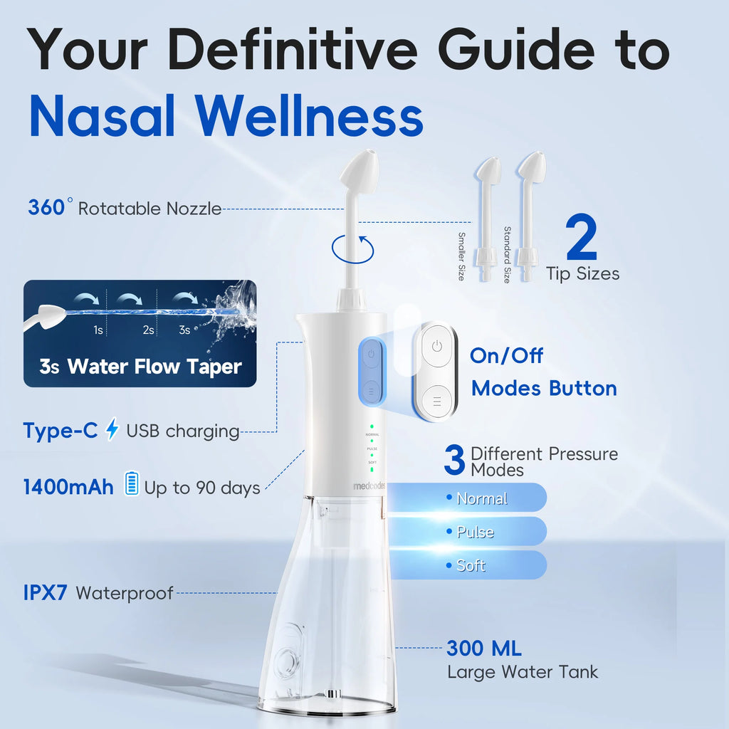 Portable Electric Water Flosser and Scalp Massager Set