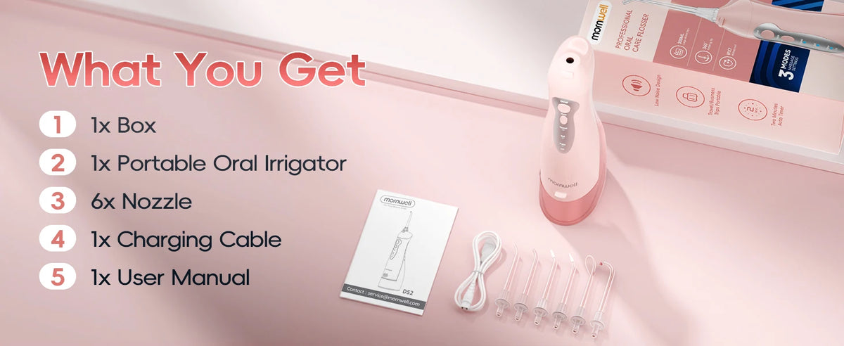 Portable Rechargeable Oral Irrigator Water Flosser