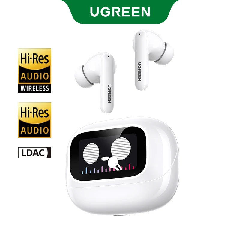 Wireless Open-Ear Bluetooth 5.4 Earbuds with Smart LCD Charging Case - 26
