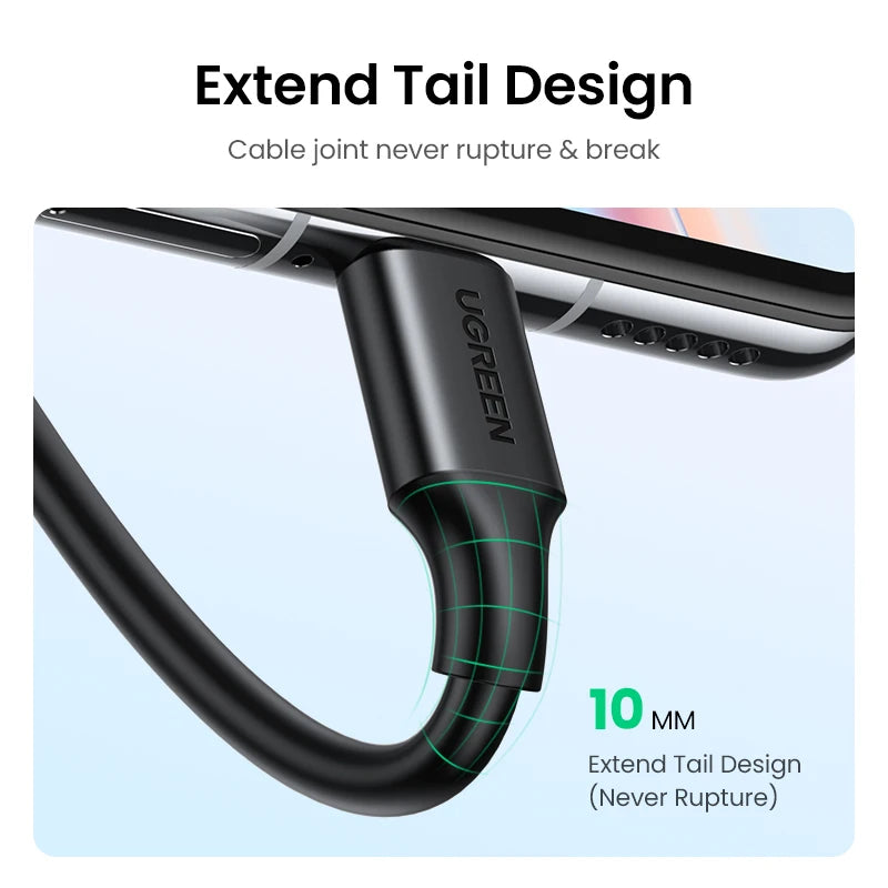 USB-A to USB-C 3A Fast Charging and Data Sync Cable