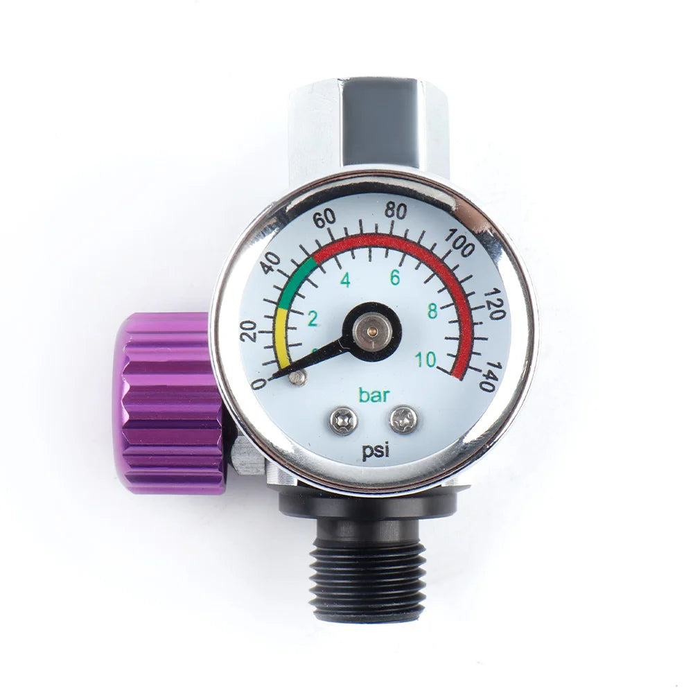 Adjustable G1/4 Air Pressure Regulator for Spray Guns - 7