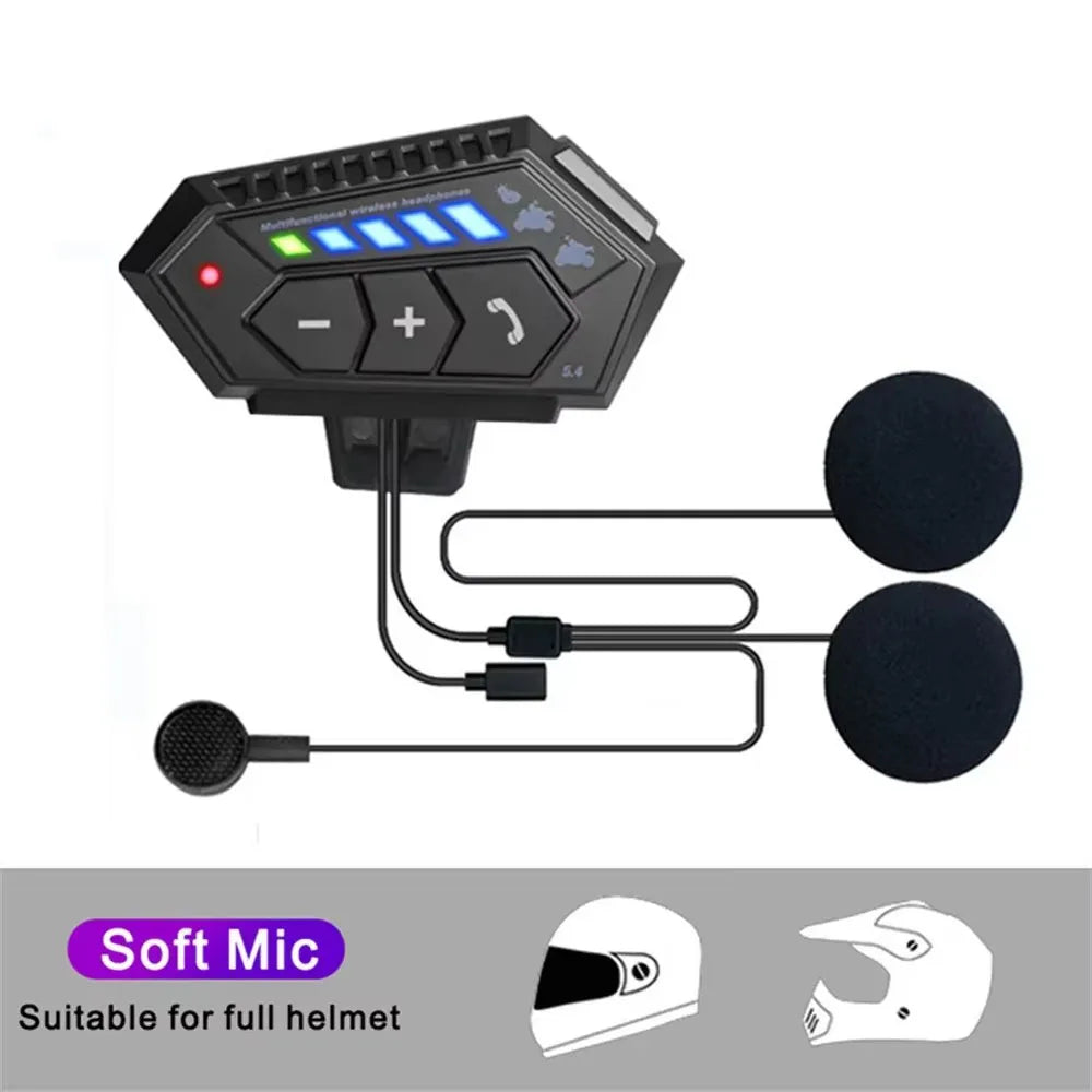 Wireless Bluetooth 5.0 Motorcycle Helmet Headset - 22