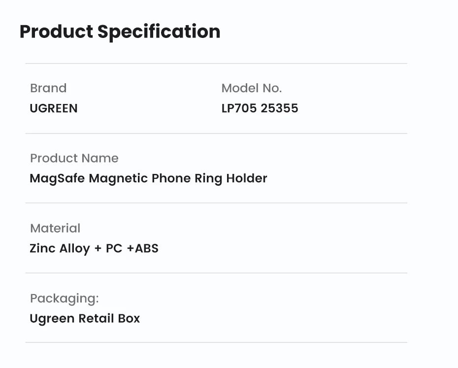 Magnetic Phone Ring Holder and Kickstand for Magsafe Devices - 17