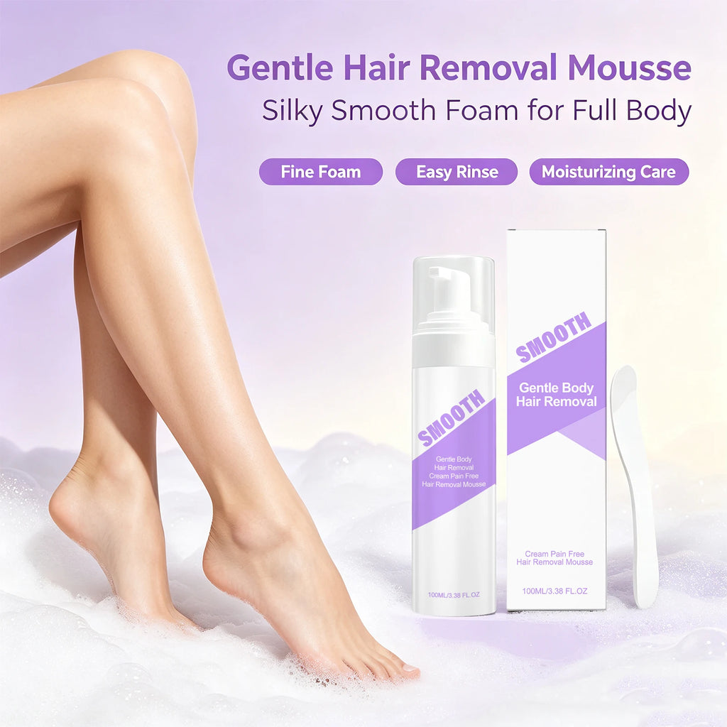 Painless Hair Removal Mousse for Smooth Skin