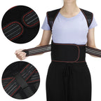 Self-Heating Tourmaline Magnetic Back and Shoulder Support Brace