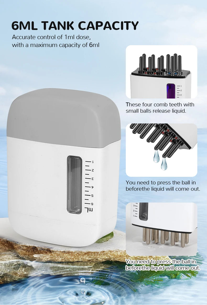 Electric Scalp Massager and Hair Oil Applicator Comb