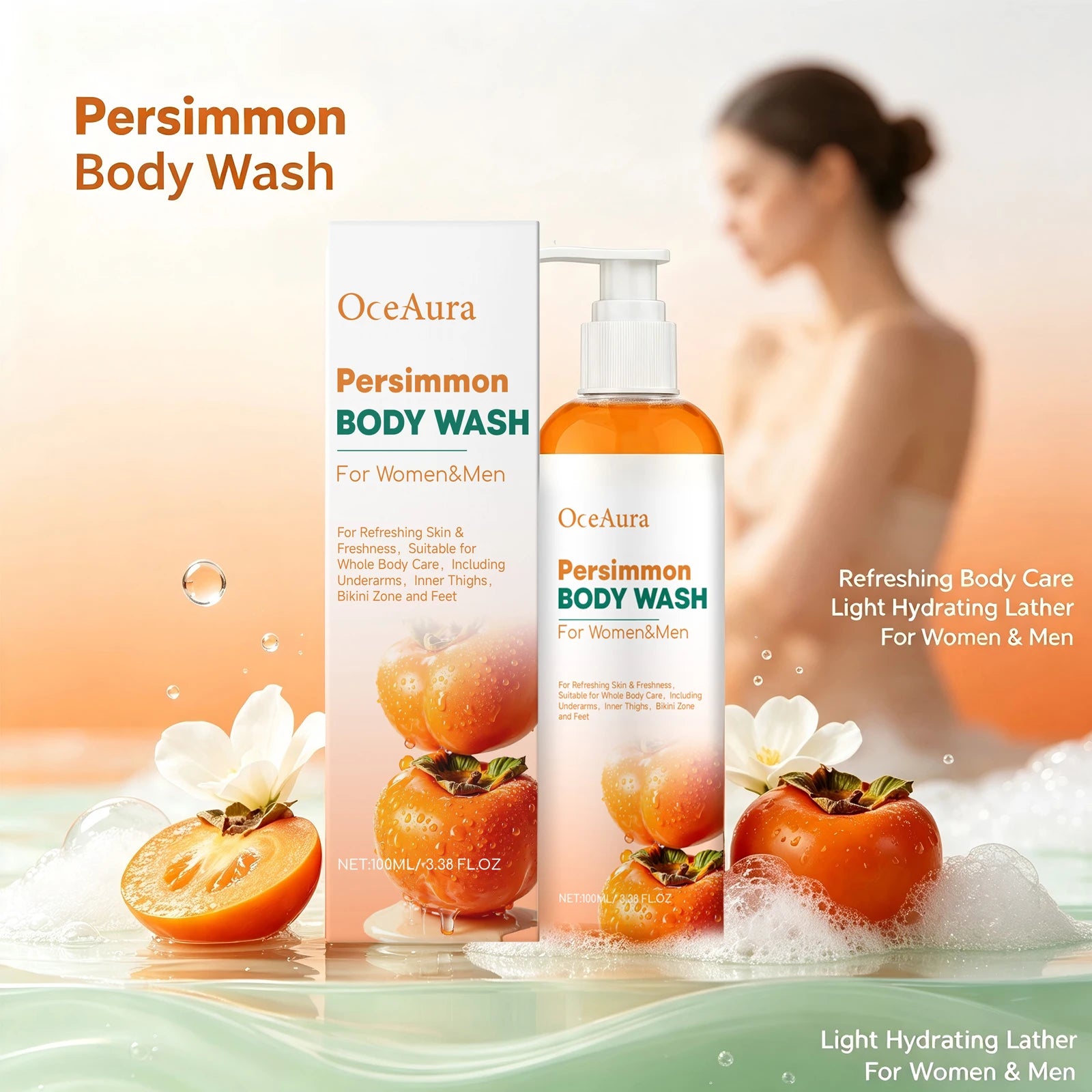 Persimmon Body Wash for Sweat Odor Elimination - 2