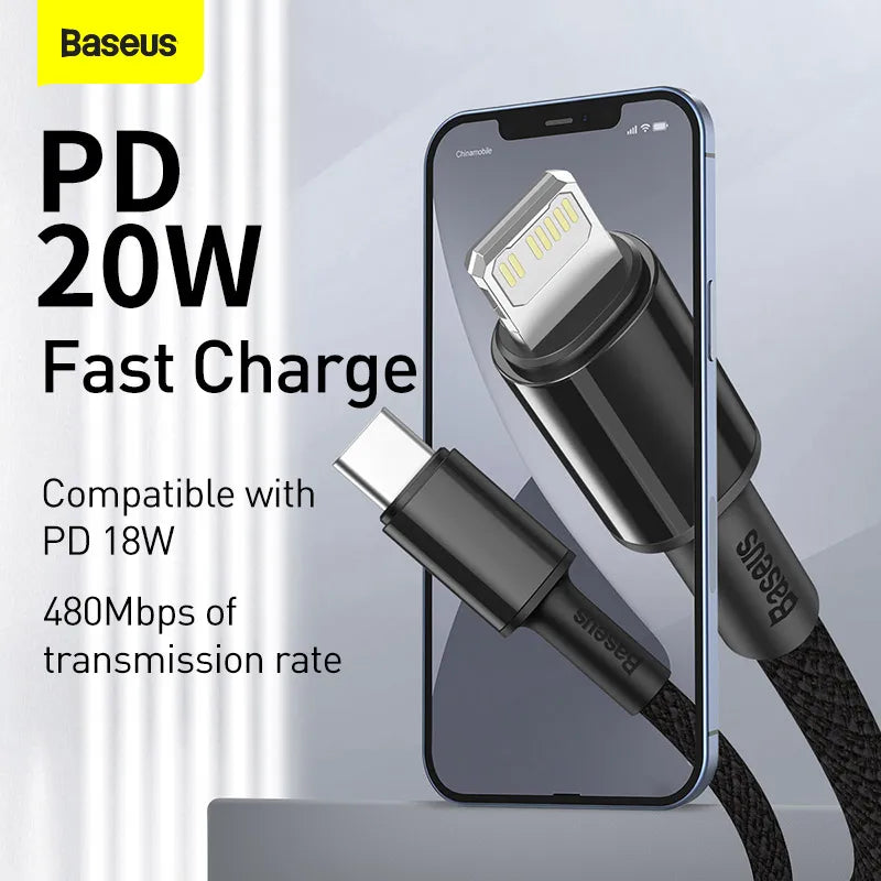20W PD USB-C to Lightning Fast Charging Data Cable - 6