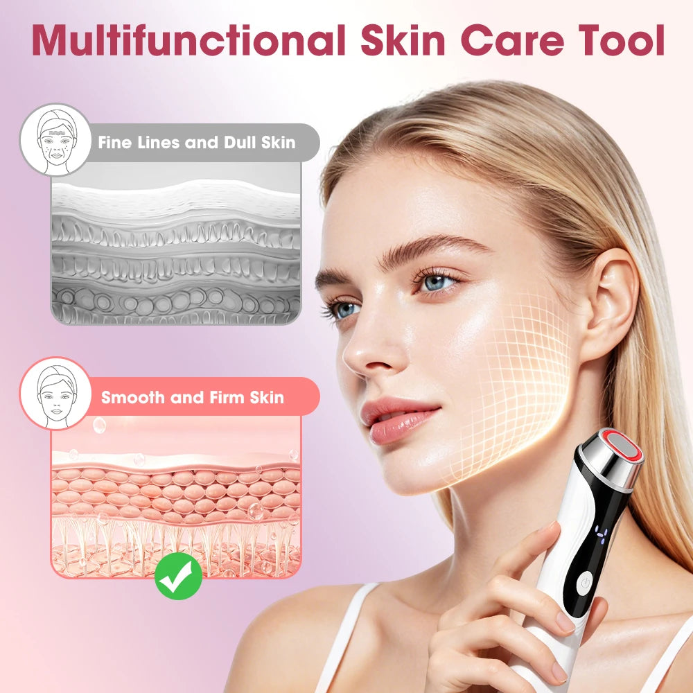 4-in-1 LED Facial Massager for Skin Tightening and Rejuvenation - 3