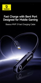 100W USB-C Right Angle Fast Charging Cable for Gaming