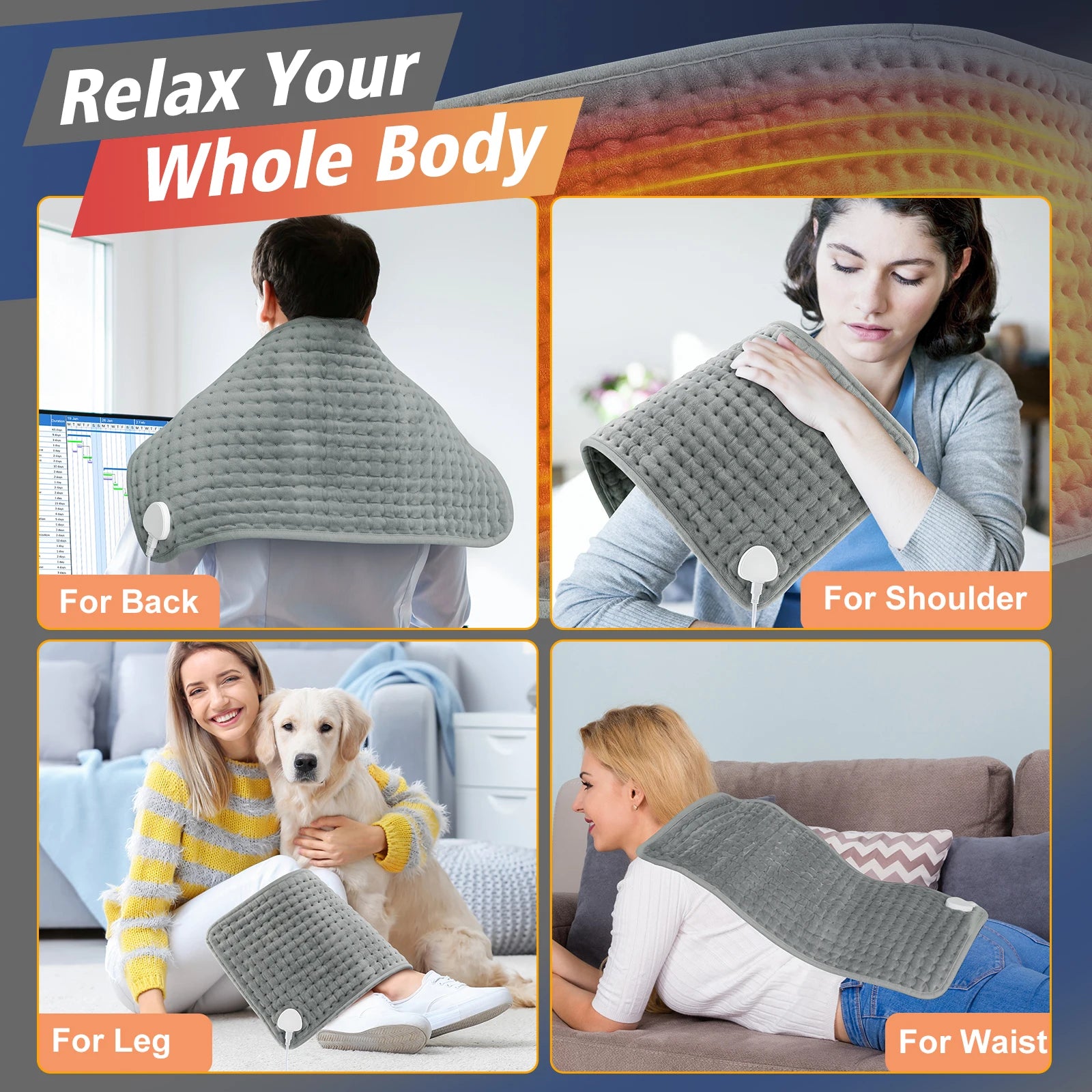 Electric Heating Pad for Pain Relief and Comfort - 5