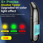 Portable Non-Contact Digital Alcohol Breathalyzer with USB Rechargeable