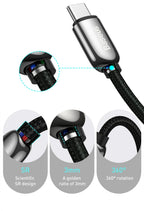 100W USB-C Fast Charging Cable with Digital Power Display
