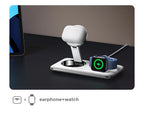 2-in-1 Magnetic Wireless Charging Station for iPhone and Earphones