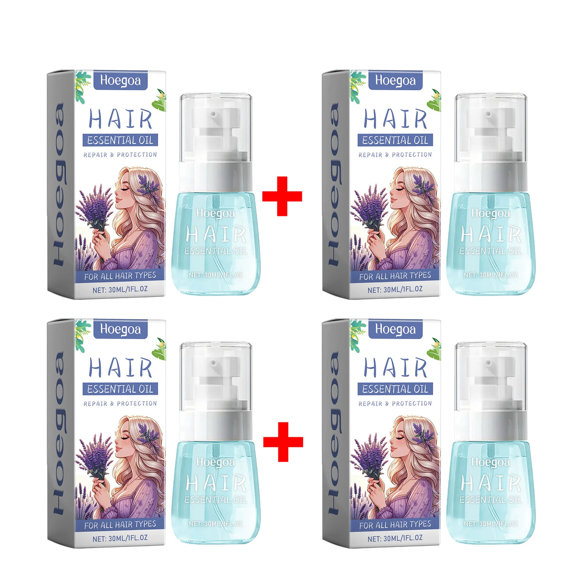 Lavender Essential Oil for Hair Repair and Frizz Control