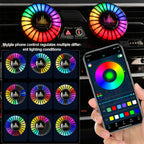 Car Air Vent Fragrance Diffuser with RGB Music Rhythm LED Light
