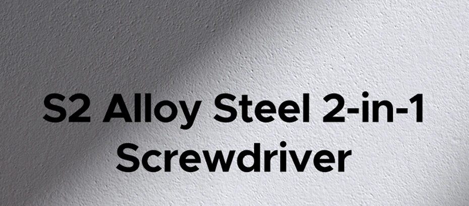 2-in-1 Dual Head Screwdriver with S2 Alloy Steel