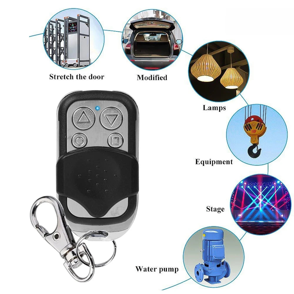 4 Channel 433MHz Wireless Cloning Remote Control for Gates and Doors