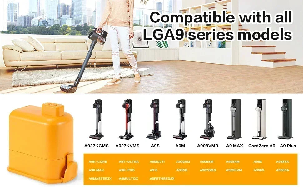 Replacement Battery for Cordless Stick Vacuum Cleaners - 10