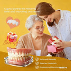Soft Silicone Full Denture Set for Men and Women
