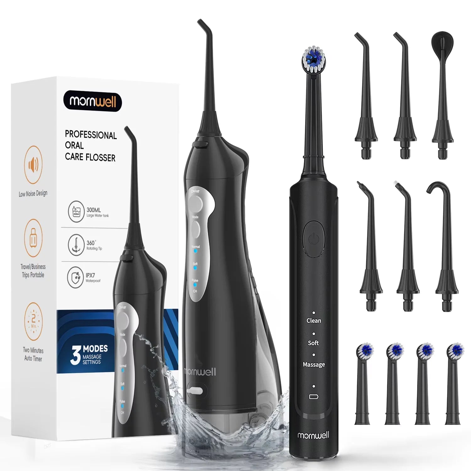 Portable Oral Irrigator and Electric Toothbrush Set - 1